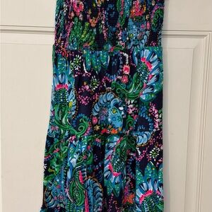 Lilly Pulitzer Multicolor Smocked Dress- Girls Large